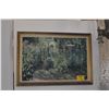 Image 1 : FRAMED OIL ON CANVAS, GARDEN SCENE; SIGNED CAMPBELL 1936 (41" X 29")