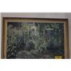 Image 2 : FRAMED OIL ON CANVAS, GARDEN SCENE; SIGNED CAMPBELL 1936 (41" X 29")