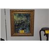 Image 1 : FRAMED OIL ON CANVAS, WATER LILLIES; SIGNED ALEXANDER KIRK