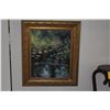 Image 2 : FRAMED OIL ON CANVAS, WATER LILLIES; SIGNED ALEXANDER KIRK