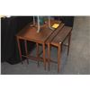 Image 2 : TEAK NESTING TABLES, MADE IN SWEDEN (3 PCS)