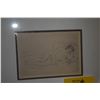 Image 2 : FRAMED ORIGINAL ETCHING, NUE ETENDUE, PIERRE AUGUSTE RENOIR (16 3/4" X 14 1/2") (DOES NOT INCLUDE ST