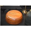 Image 3 : LARGE AGATIZED WOOD BOWL (14" X 4 1/2")