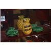 Image 2 : COLLECTION OF MINIATURE TEAPOTS, SUGAR BOWLS, CUPS, PLATES & PINEAPPLE (14 PCS)