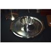 Image 3 : MID CENTURY MODERN STAINLESS STEEL CHIP & DIP SERVING PLATTER & MID CENTURY DANISH TEAK WOOD SERVING