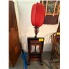 Image 1 : CHINESE STANDING RED LANTERN ELECTRIC LAMP (56")