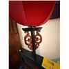 Image 2 : CHINESE STANDING RED LANTERN ELECTRIC LAMP (56")