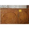 Image 1 : STACKING BURLWOOD CHEST (3 SECTIONS) W/10 DRAWERS & 2 DOORS (OLD TERMITE DAMAGE TO 1 DRAWER)