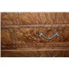 Image 5 : STACKING BURLWOOD CHEST (3 SECTIONS) W/10 DRAWERS & 2 DOORS (OLD TERMITE DAMAGE TO 1 DRAWER)