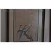 Image 4 : VINTAGE FRAMED BIRD & FLOWER PAINTINGS (20" X 26") (2 PCS)