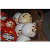Image 2 : COLLECTION OF JAPANESE CERAMIC DARUMA DOLLS (21 PCS) (DOES NOT INCLUDE BASKET)