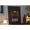 Image 1 : BAMBOO & JAPANNED WOOD WALL MIRROR IN THE STYLE OF THE AESTHETIC MOVEMENT W/RECTANGULAR CENTER MIRRO