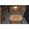 Image 2 : MID CENTURY DANISH MODERN TEAK CHAIR W/WOVEN SEAGRASS SEAT