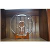 Image 4 : IMPERIAL GLASS CANDLEWICK GLASS PLATTER & BOWLS (3 PCS) (DOES NOT INCLUDE STAND)