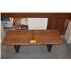 Image 1 : MID CENTURY MODERN WOOD SLAT BENCH