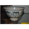 Image 5 : ANNAM BLUE & WHITE FOOTED BOWLS, (3 1/2" & 3 3/4") (2 PCS) (DOES NOT INCLUDE STAND)