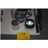Image 1 : JEWELERS LOT: DIAMOND SORTING SIEVES W/42 PLATES, LIGHTED POCKET MICROSCOPE, RING MANDREL, JEWELERS 
