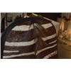 Image 3 : ROLLING OFFICE ARMCHAIR W/ZEBRA SKIN UPHOLSTERY