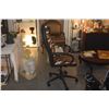 Image 4 : ROLLING OFFICE ARMCHAIR W/ZEBRA SKIN UPHOLSTERY