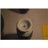 Image 5 : CHINESE PORCELAIN BLUE & WHITE HEXAGONAL PICTORIAL VASES (2) & BLUE & WHITE LANDSCAPE BOWL (6 1/2");