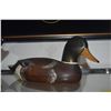 Image 2 : CARVED WOOD DOLPHIN SCULPTURE & DUCK DECOY FROM THE WOODEN BIRD FACTORY (2 PCS)