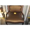 Image 2 : REGENCY STYLE OVERSIZED UPHOLSTERED ARM CHAIR