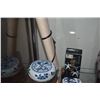 Image 2 : INK BOX, INK, WATER DROPPERS, BRUSHES, BRUSH WASHER & SCROLL FROM CHINESE SCHOLARS TABLE (9 PCS)