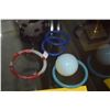 Image 3 : CHINESE DRAGON CAMEO GLASS VASE (10"), 4 PEKING GLASS BANGLES & ORB (6 PCS)