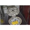 Image 1 : ANNAN BLUE & WHITE BOWLS, FLORAL MOTIF (9") (2 PCS) (DOES NOT INCLUDE STAND)