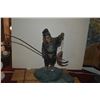 Image 2 : JAPANESE BRONZE 3 DIMENSIONAL "EBISU", FOR LUCK & PROSPERITY (14") (DOES NOT INCLUDE STAND)
