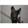 Image 3 : JAPANESE BRONZE 3 DIMENSIONAL "EBISU", FOR LUCK & PROSPERITY (14") (DOES NOT INCLUDE STAND)