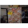 Image 1 : POLYCHROME JAPANESE OBI, FLORAL PATTERN ON BOTH SIDES (12 5/8" X 160")