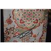 Image 3 : POLYCHROME JAPANESE OBI, FLORAL PATTERN ON BOTH SIDES (12 5/8" X 160")