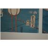 Image 4 : FRAMED TRYPTIC UKIYO-E PRINT OF SHIRABYOSHI DANCERS BY KUNISADA (36 1/2" X 21")