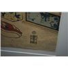 Image 3 : FRAMED UKIYO-E PRINT OF 54 CHAPTERS TALE OF GENJI-YOKOBUE (FLUTE) (14 3/4" X 19 1/2")