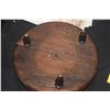 Image 3 : ROUND BEVELED NEEDLEPOINT FOOT STOOL (11 1/2")