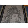 Image 2 : CHINESE WALL RELIEF INK RUBBING OF BUDDHIST AVALOKITESHVARA (44" X 77")