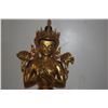 Image 2 : AVALO KITESHVARA TARA SEATED ON LOTUS, GUILT GOLD IN FULL REGALIA (26" X 14 1/2") & BUDDHA EMBROIDER