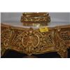 Image 1 : GILT GOLD & MARBLE ROCOCO STAND (56" X 20" X 16")