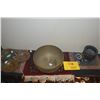 Image 1 : MIX LOT: BRASS SINGING BOWL, BRONZE CENSOR, BRONZE CUPS HOLDERS (3), SMALL WOOL RUG & TAPESTRY (2) (