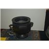 Image 4 : MIX LOT: BRASS SINGING BOWL, BRONZE CENSOR, BRONZE CUPS HOLDERS (3), SMALL WOOL RUG & TAPESTRY (2) (