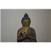 Image 2 : BRONZE SEATED BUDDHA ON LOTUS STAND (11 1/2" X 14")