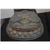 Image 4 : BRONZE SEATED BUDDHA ON LOTUS STAND (11 1/2" X 14")