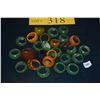Image 2 : COLLECTION OF LUCITE RINGS (27 PCS)