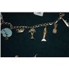 Image 3 : 1950'S STERLING CHARM BRACELET W/7 CHARMS (VERY SCARCE MATON LURLINE CHARM)