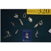 Image 2 : COLLECTION OF HAWAIIAN THEMED STERLING SILVER CHARMS (11 PCS)