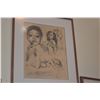 Image 5 : KOA FRAMED REPRODUCTION PRINTS FROM JOHN KELLY'S BOOK, ETCHINGS & DRAWING OF HAWAIIANS (6 PCS) (15" 