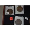 Image 1 : TRADE DOLLARS SOUVENIR TOKENS (HILO, MAUI, HONOLULU) (3 PCS)