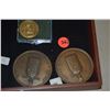 Image 1 : BRONZE CENTENNIAL MEDALS ISSUED BY BISHOP NATIONAL BANK IN 1958 FOR 100TH ANNIVERSARY & 1959 HAWAII 