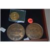 Image 2 : BRONZE CENTENNIAL MEDALS ISSUED BY BISHOP NATIONAL BANK IN 1958 FOR 100TH ANNIVERSARY & 1959 HAWAII 